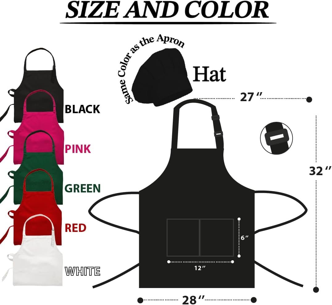 Chef Apron with Custom Name, Personalized Gifts for Men, Dad, Mom, Customizable Aprons for Women with Pockets, Fathers Day Gift, Mothers Day Gift, Valentines Day, Christmas, Birthday, Anniversary - Image 3