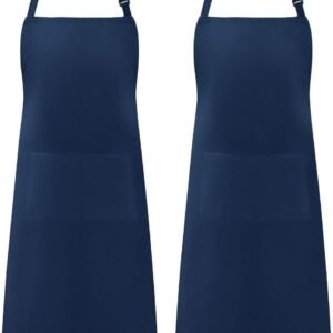 Syntus Apron for Men Women, Adjustable Cooking Kitchen Chef Aprons with 2 Pockets