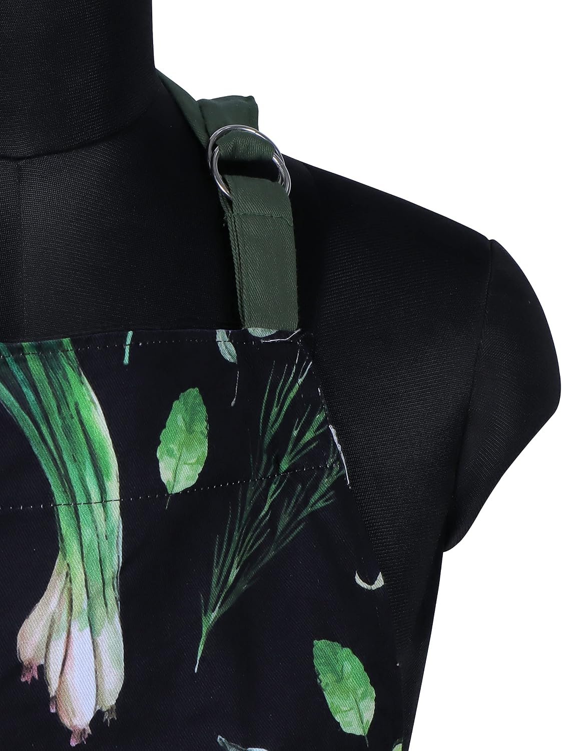 AMOUR INFINI Cotton Kitchen Apron with Adjustable Strap & Waist Ties Reusable Spring Aprons for Baking, Cooking, Gardening (27.5 x 33 Inches - My Garden Apron) - Image 3