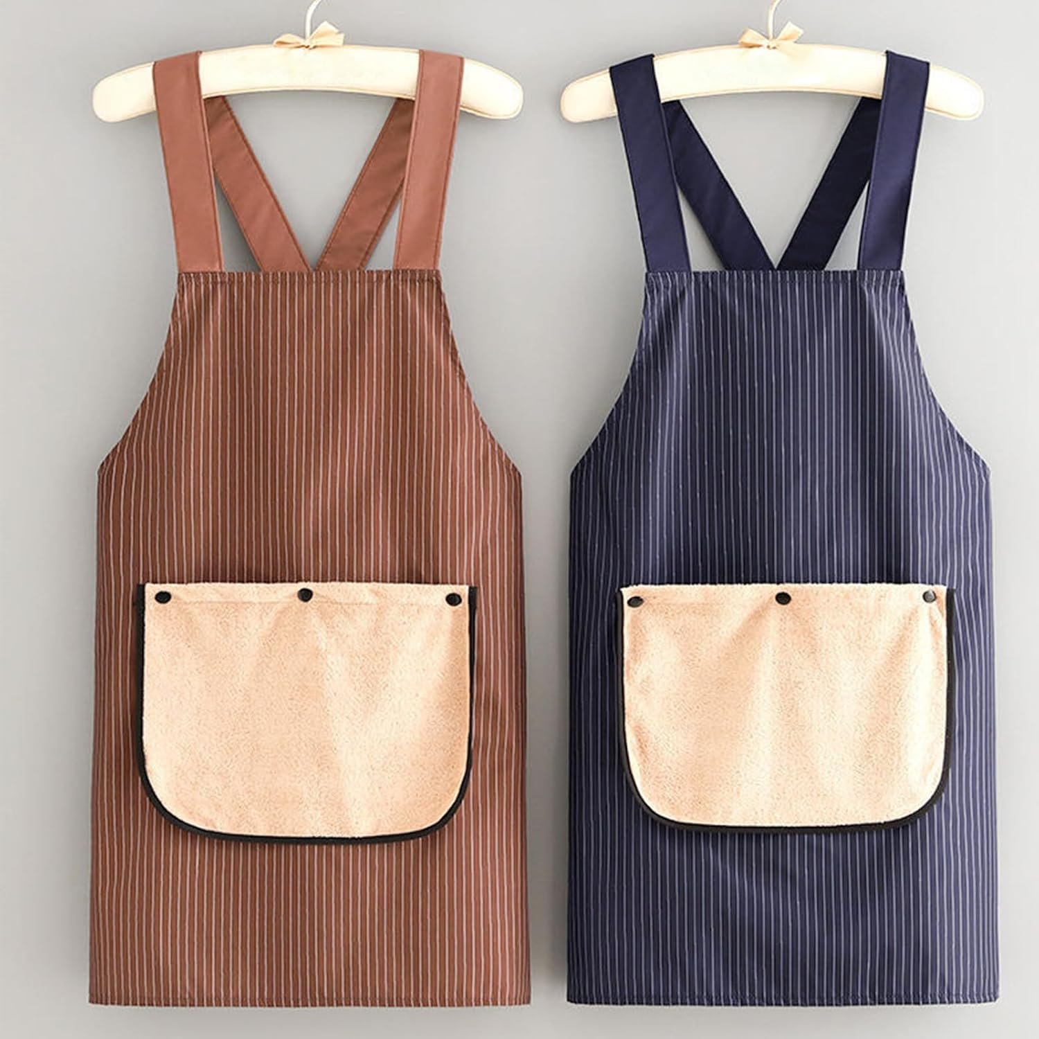 Kitchen Cooking Apron with Towel Attached and Pockets Adjustable Water and Oil, Chefs for Women Mens Cooking - Image 6