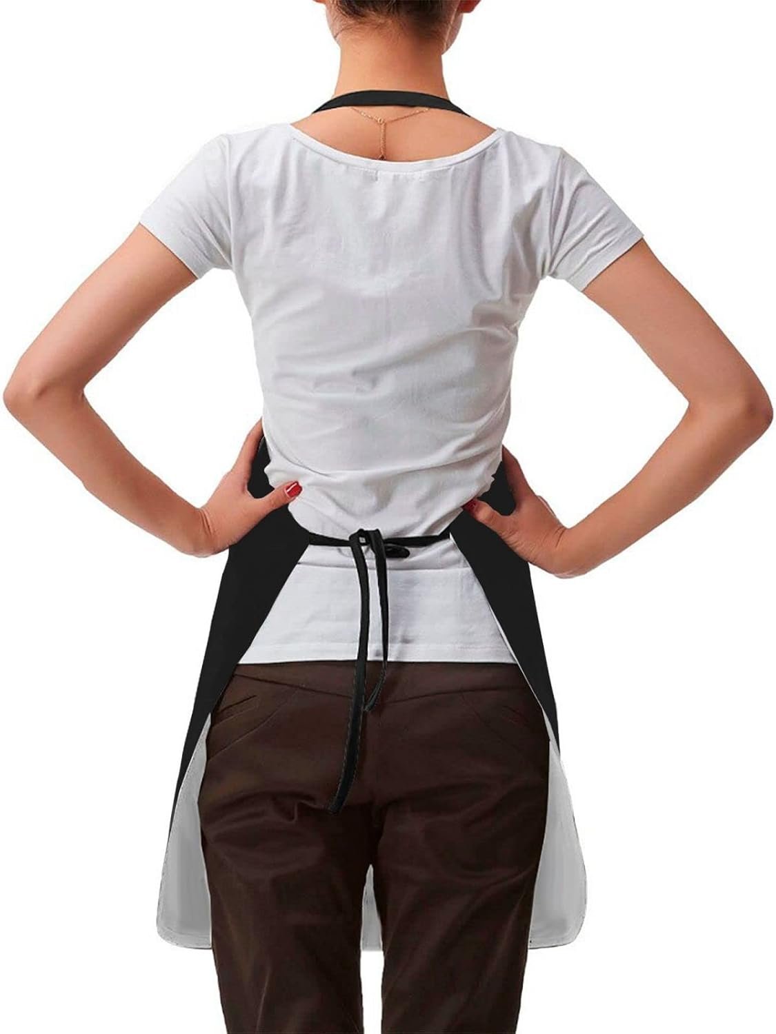 Personalized Apron for Women Custom Add Your Own Name Text Logo Photo Chef Kitchen Aprons Waterproof Cooking Adjustable Tie Apron Great Household Gifts for BBQ Grill Baking Unisex - Image 3