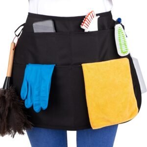 5-Pocket Waterproof Professional Cleaning Apron. Made for Pro Cleaners. Like a Cleaning Caddy Around Your Waist