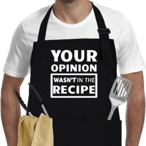 APRONPANDA Funny Kitchen Cooking BBQ Aprons for Men Women, Fathers Day Birthday Gifts for Husband, Dad, Mom, Wife, Aunt, Uncle, Grandpa