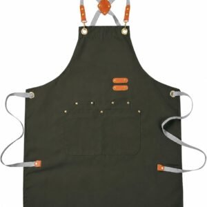 Aoomzoon Durable Kitchen Apron,Multifunctional Chef Aprons for Women & Men with Pockets for Cooking Baking & Daily Use
