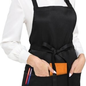 Argstar Unisex Adjustable Three Pocket Apron-Chef Kitchen Cooking，Restaurant Server