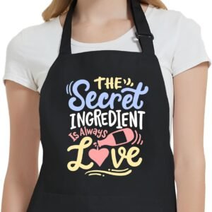 Funny Aprons for Women with Pockets, Kitchen Aprons for Cooking Baking, Gifts for Mom Teacher Mothers Day Birthday