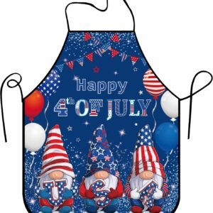 Funny Seasonal Holiday Apron, Adjustable Kitchen Cooking Apron for Women Men BBQ Baking Gardening Party Supplies