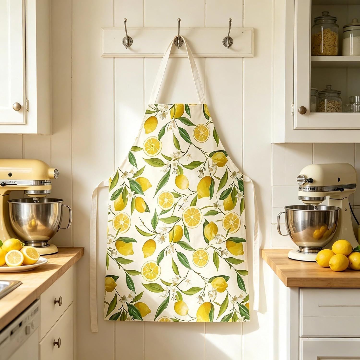 Kitchen Apron for Women Thick Lemon Apron Cooking Adjustable for Baking Chef Men Cooking Mothers Day Gifts - Image 2