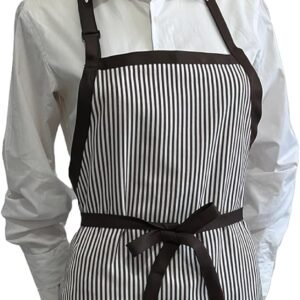 Kitchen Apron with 3 Pocket, Adjustable Server Apron, Waitress Apron with Pockets Stripes
