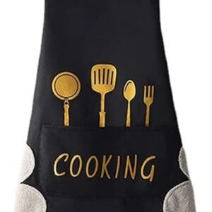 Kitchen Cooking Apron Waterproof Apron Women Men With Pockets And Side Coral Velvet Wiping Hand Towel Grill Cooking BBQ Kitchen Chef Apron Kitchen Accessories