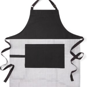 KitchenAid Gourmet Series Gridlines Big Chef Apron, Water & Stain Resistant, Adult-Sized 32"x28"