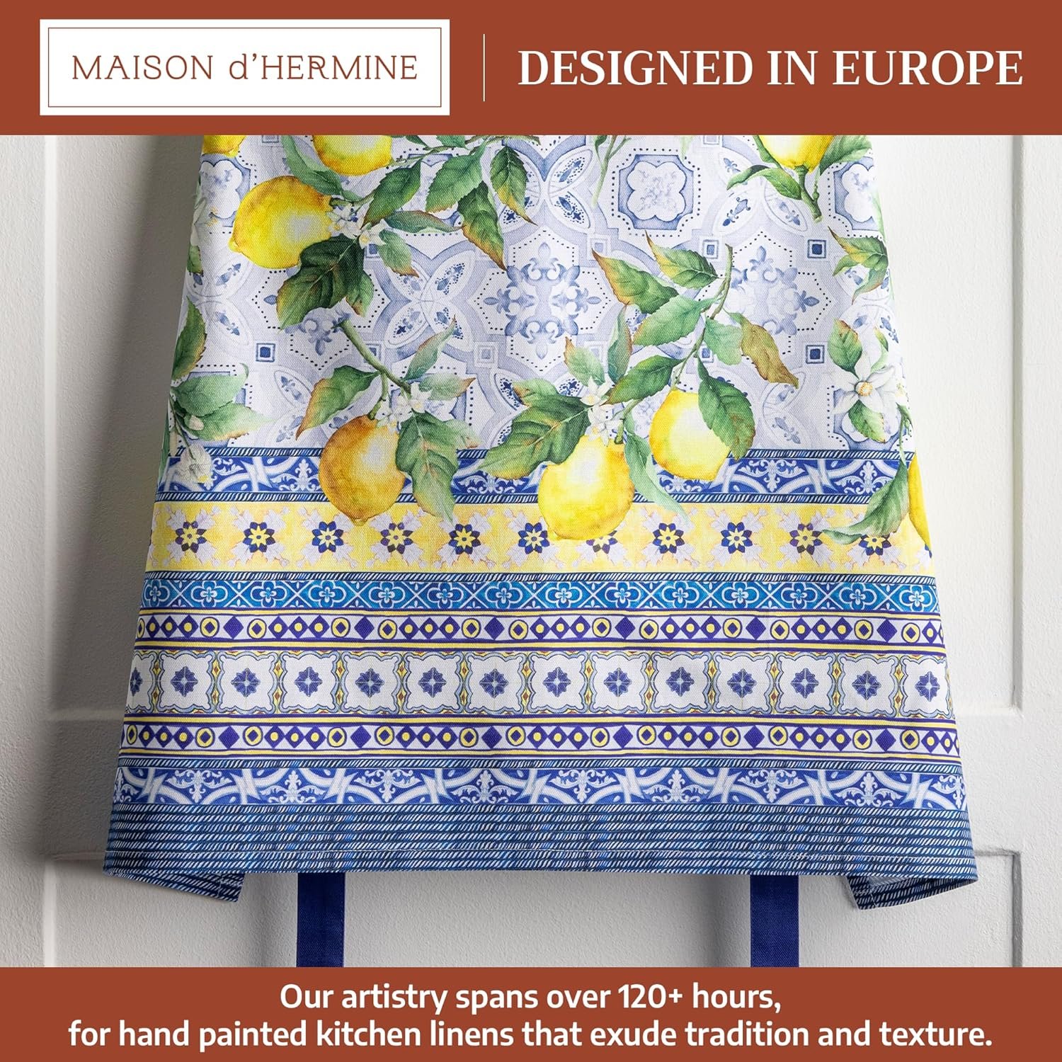 Maison d' Hermine 100% Cotton Apron for women with Pocket Kitchen Chef Apron for Men Cooking Spring Summer - Image 2