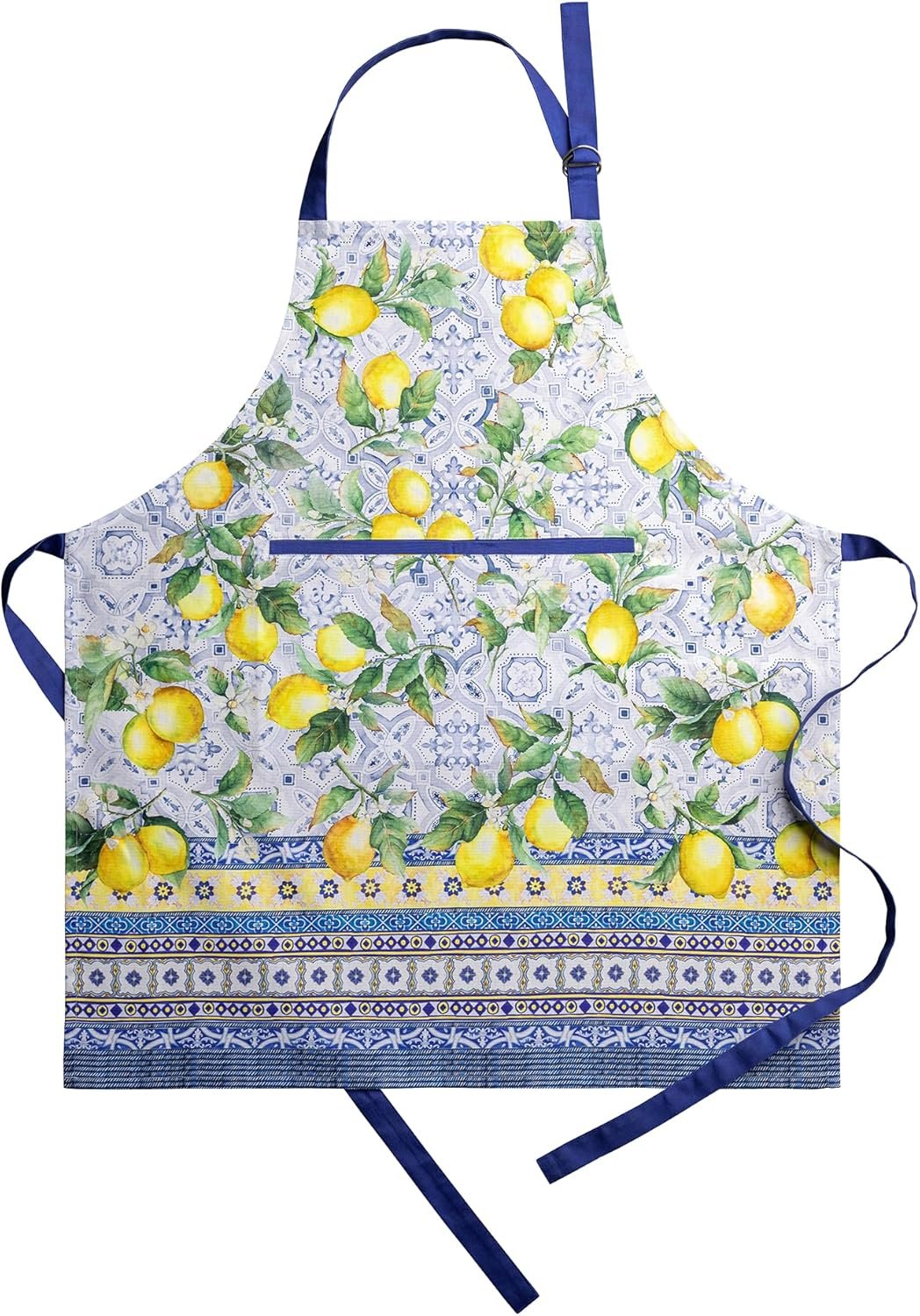 Maison d' Hermine 100% Cotton Apron for women with Pocket Kitchen Chef Apron for Men Cooking Spring Summer