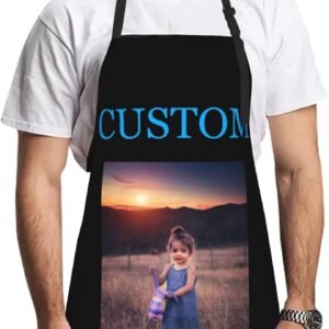 Personalized Add Your Own Photo Text Custom to Kitchen Apron Prepare Gift