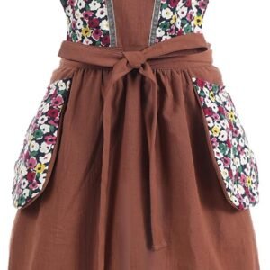 Pinknoke Kitchen Aprons for Women with Pockets Cute Vintage Chef Pinafore Apron for Gardening Cooking Baking Painting