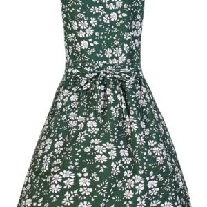 Pinknoke Vintage Pinafore Apron Dress for Women with Pockets Cute Floral Chef Aprons for Kitchen Cooking Baking Gardening