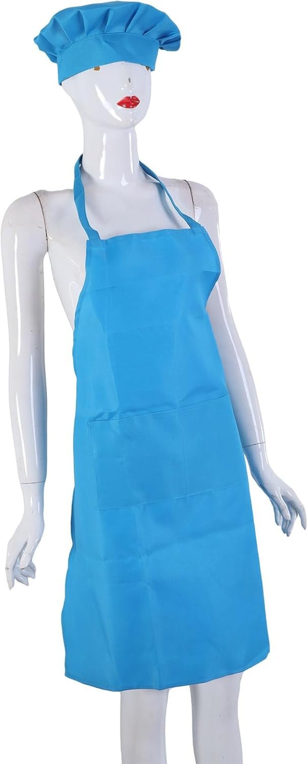 Kitchen Apron Set Water, Oil, with Storage Pockets for Men and Women Unisex Apron with Pocket - Image 4