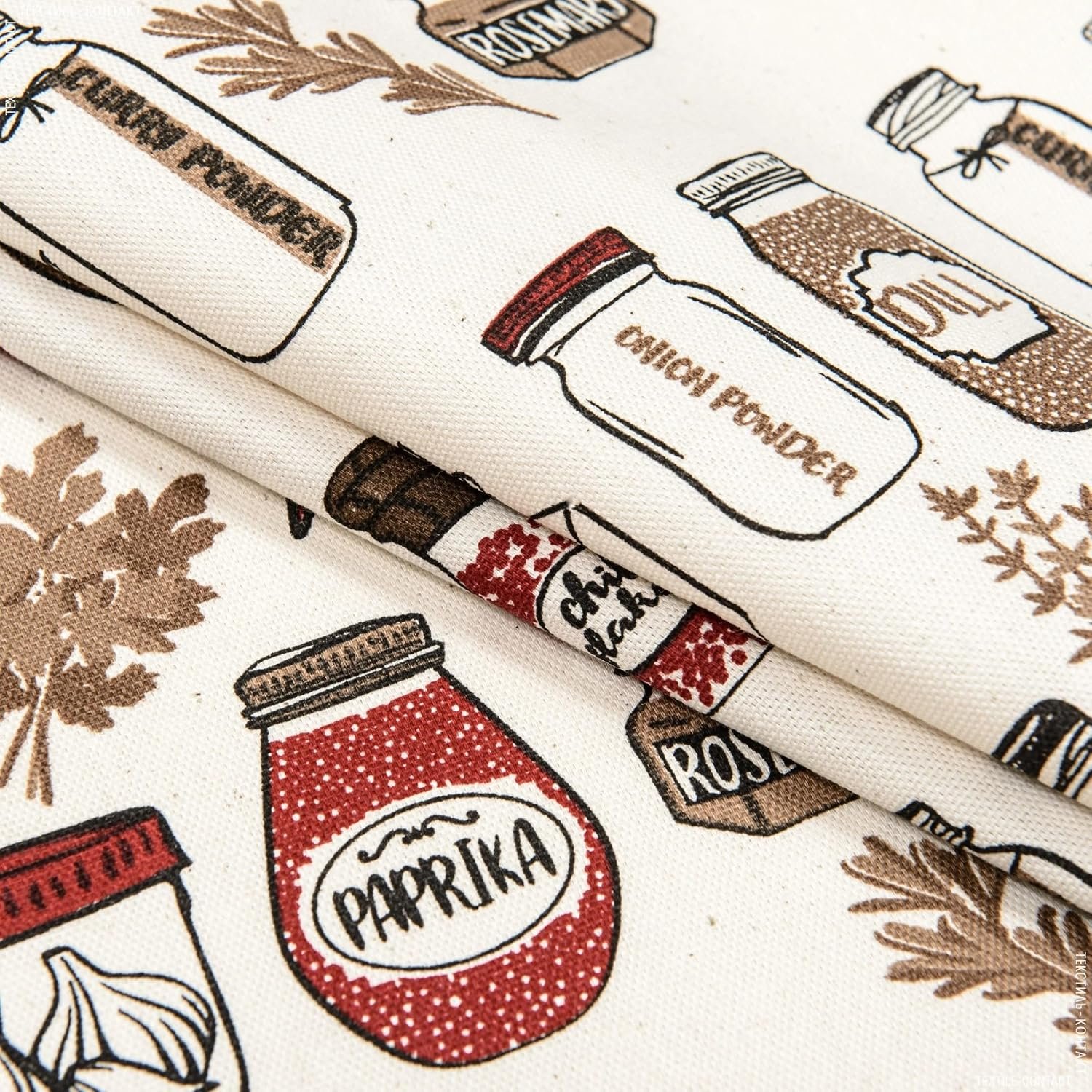 Premium Kitchen Apron and Towel Set 100% Cotton, Woman Apron with Two Pockets, Cute Apron, Barbeque Spice Jars - Image 7