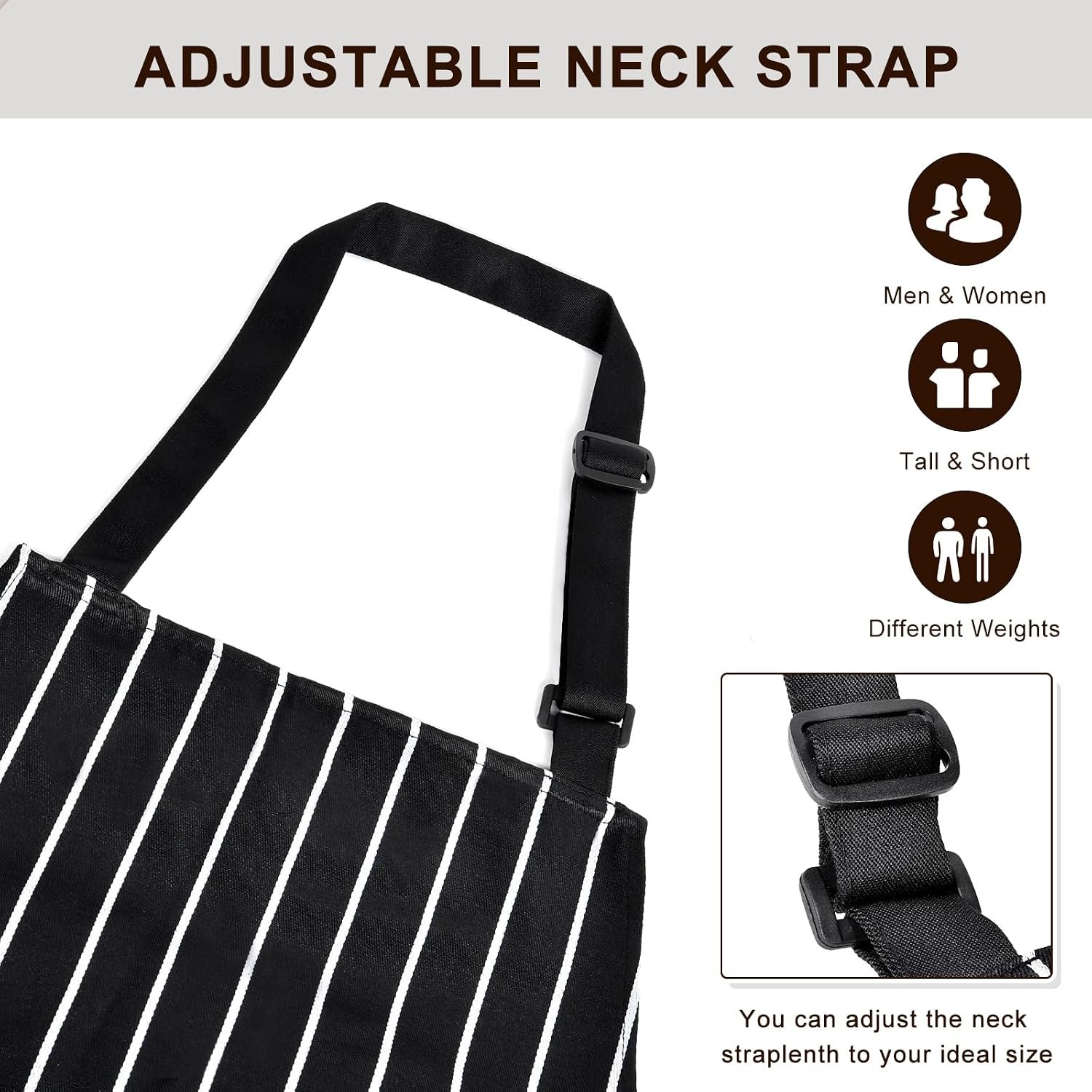 2 Pack Apron, Aprons for women with pockets, Cooking aprons for women, Kitchen aprons, Aprons for cooking - Image 4