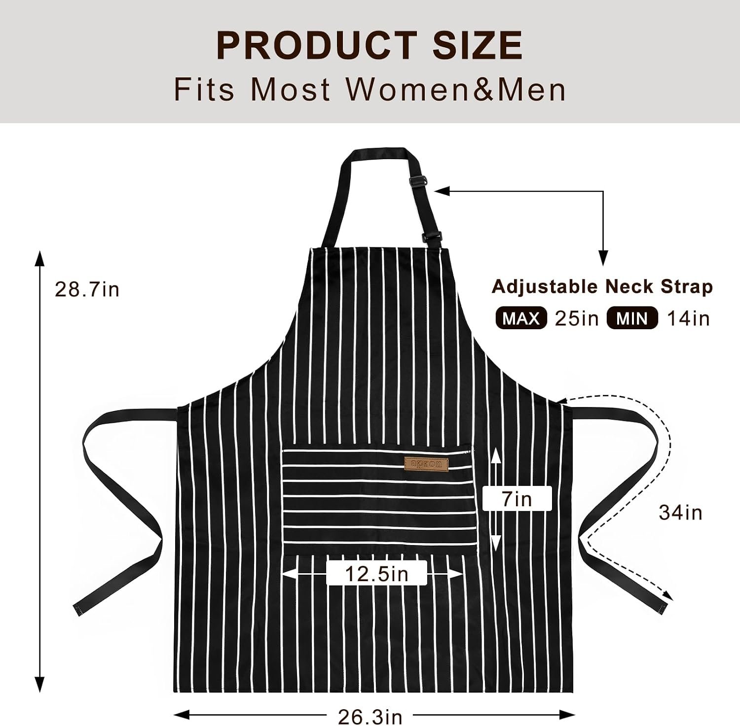 2 Pack Apron, Aprons for women with pockets, Cooking aprons for women, Kitchen aprons, Aprons for cooking - Image 5