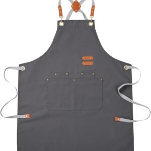Aoomzoon Durable Kitchen Apron,Multifunctional Chef Aprons for Women & Men with Pockets for Cooking Baking & Daily Use