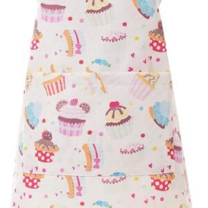 Cute Cupcake Baking Apron for Women-Adjustable Kitchen Chef Cooking Apron with Large Pocket Aprons for Baking,BBQ