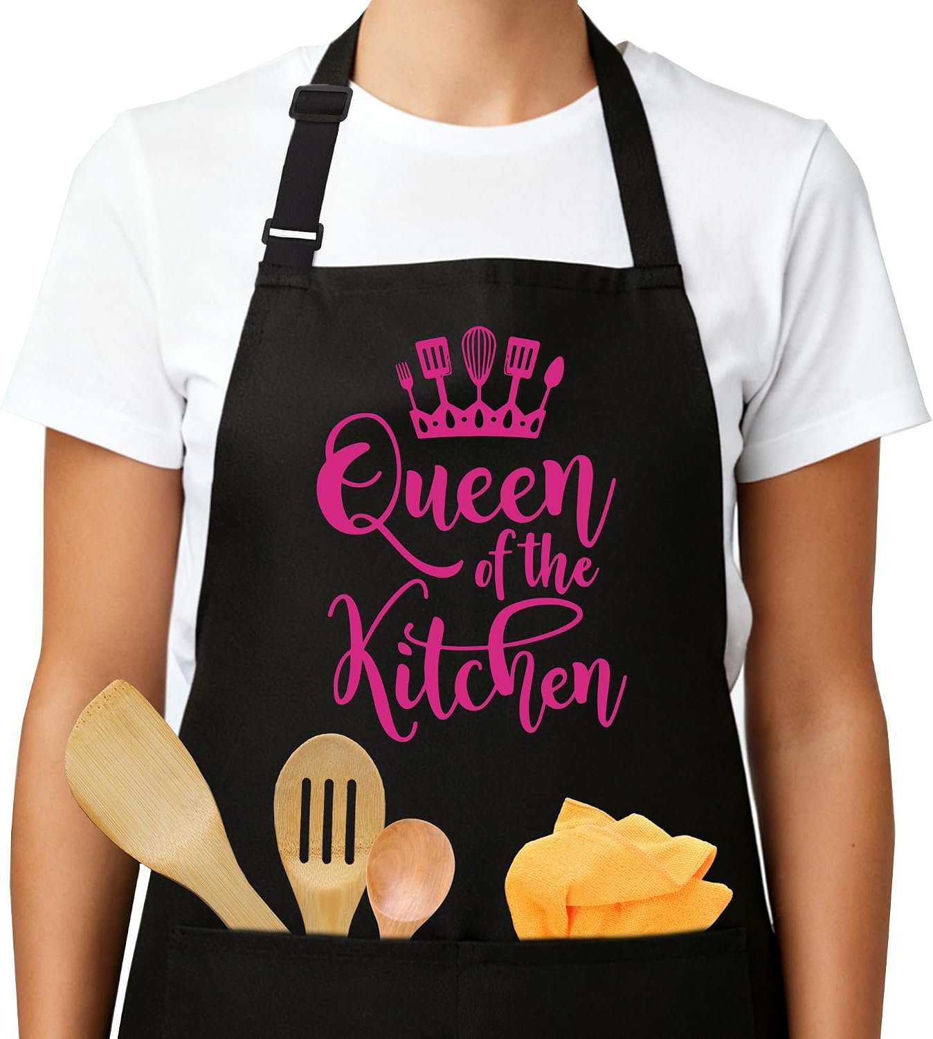 Funny Aprons for Women - Baking Gift for Women, Mothers Day Christmas Birthday Gifts, Perfect for Cooking, Bartending