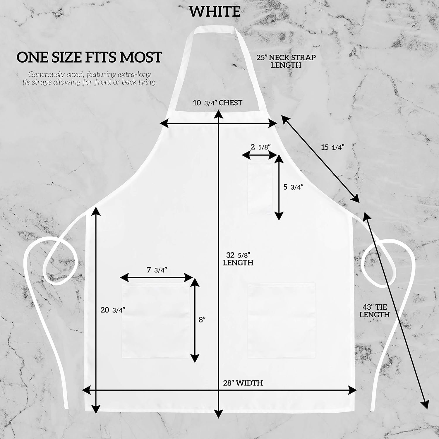 GREEN LIFESTYLE 12 Pack Chef Apron with Pockets – Grilling Aprons for Men, Waterproof Cooking Apron for BBQ, Work or Restaurant Use, Kitchen Aprons for Women with Pockets – White - Image 2