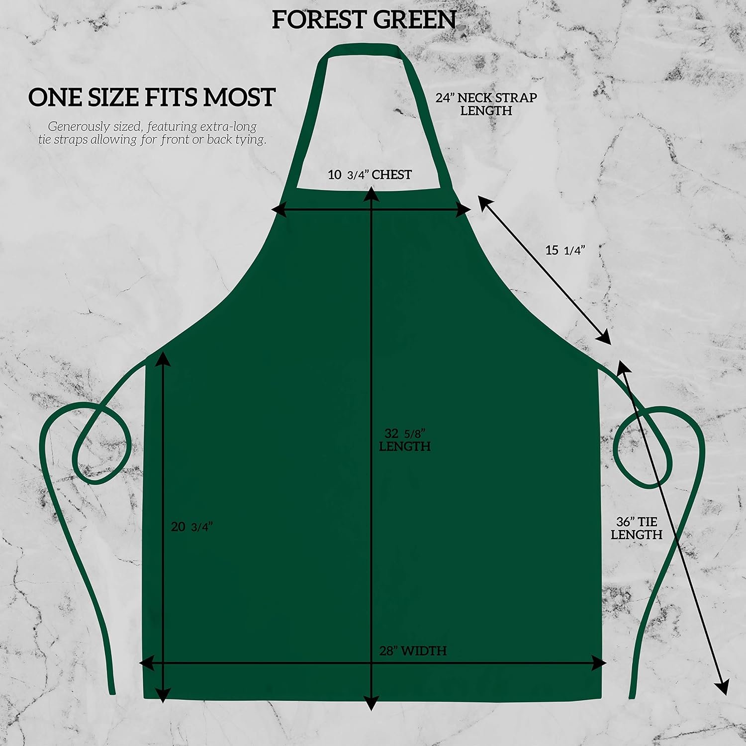 GREEN LIFESTYLE 12 Pack Professional Chef Apron – Grilling Aprons for Men, Waterproof Cooking Aprons for BBQ, Work or Restaurant Use, Kitchen Aprons for Women – Green, No Pockets - Image 2