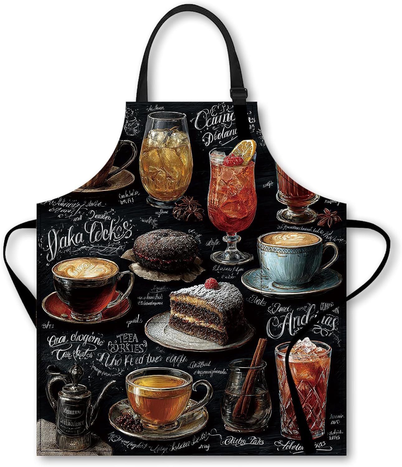 Nuxovilar Cute Cooking Kitchen Apron, 26.77 * 30.7 Inches, Essential for Kitchen Cooking, Baking, Festive Gatherings