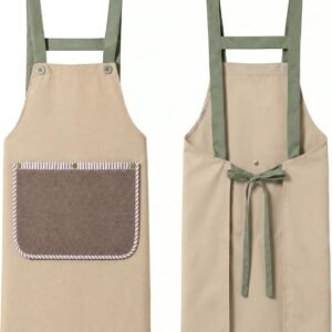 JOYMOOP Apron with Pockets, Detachable Towel, Kitchen Cooking for Women Men