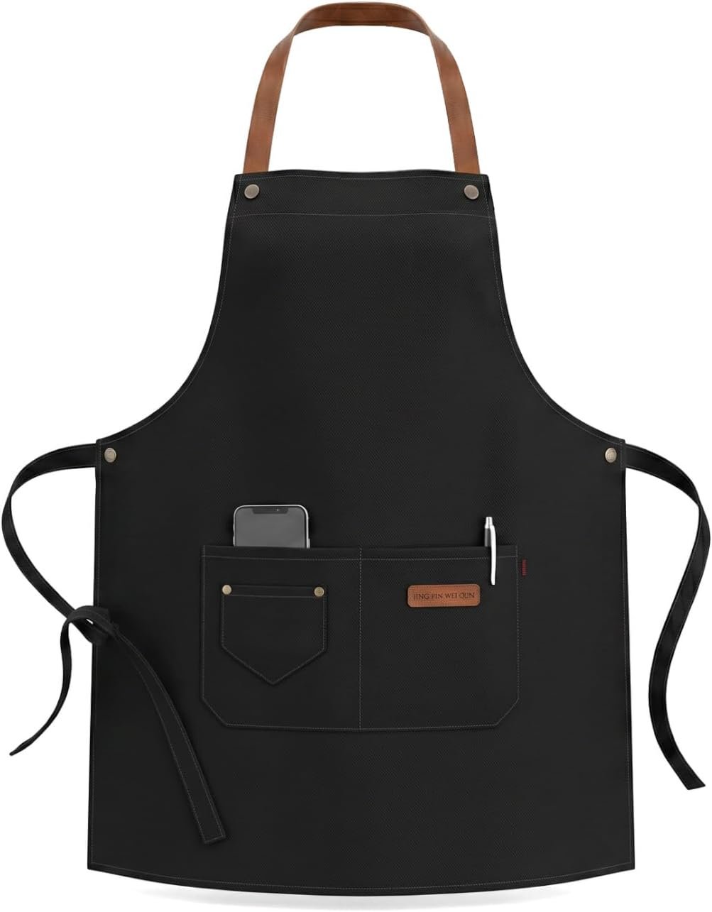 Kitchen Apron Waterproof with Pockets, Oil Proof Adjustable