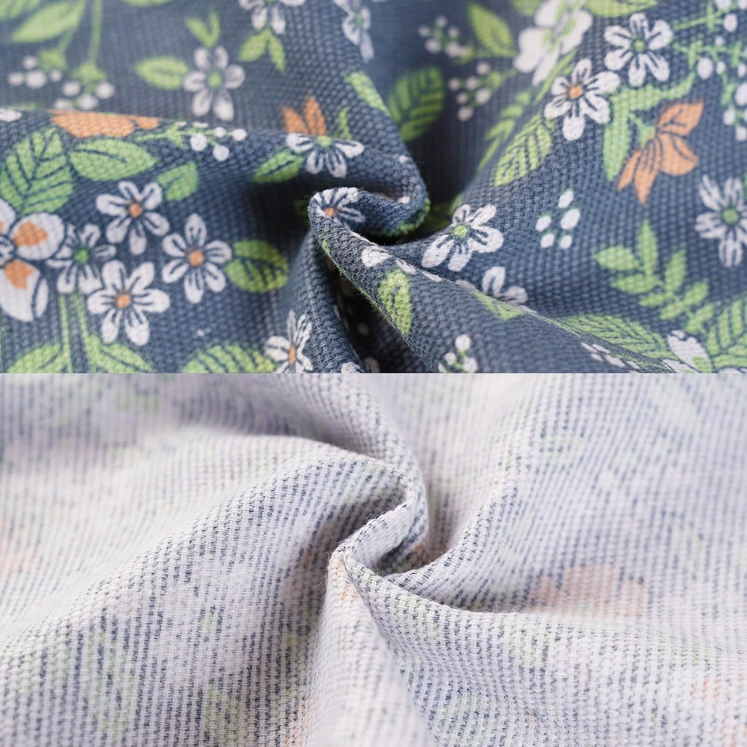 2 Pack Floral Apron for Women with Pockets, Adjustable Cotton Chef Aprons for Kitchen, Cooking, BBQ & Grill - Image 4